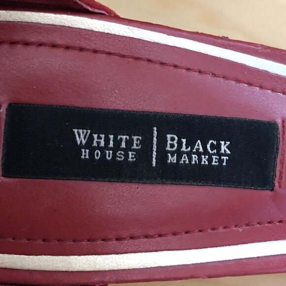 WHBM Margot Ankle Wrap Leather Sandals - Picture 3 of 14